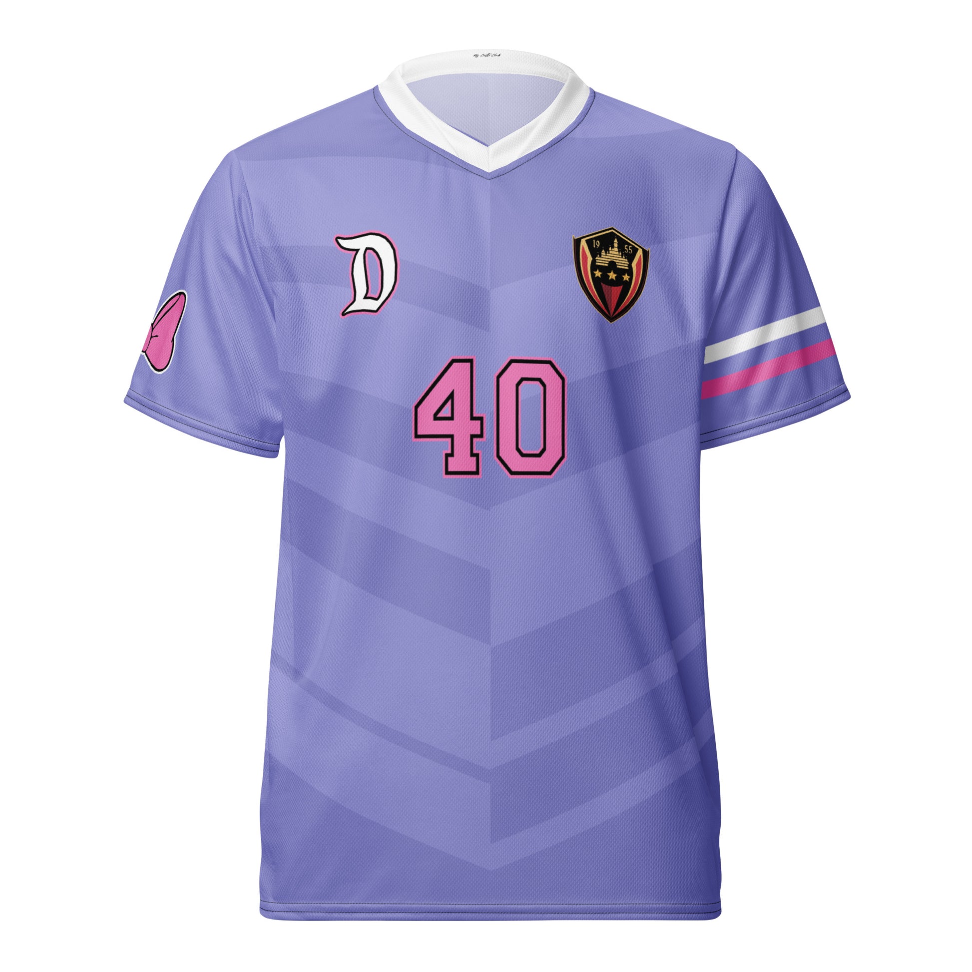 Daisy inspired Football shirt. Vintage Purple and Pink style Disney inspired soccer shirt