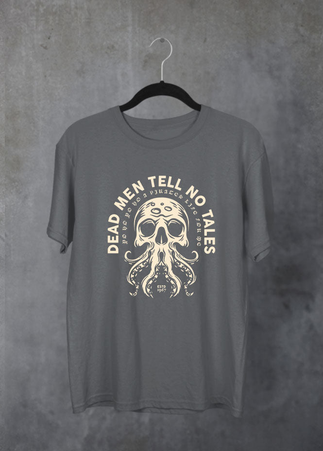 Dead Men Tell No Tales Grey T-Shirt