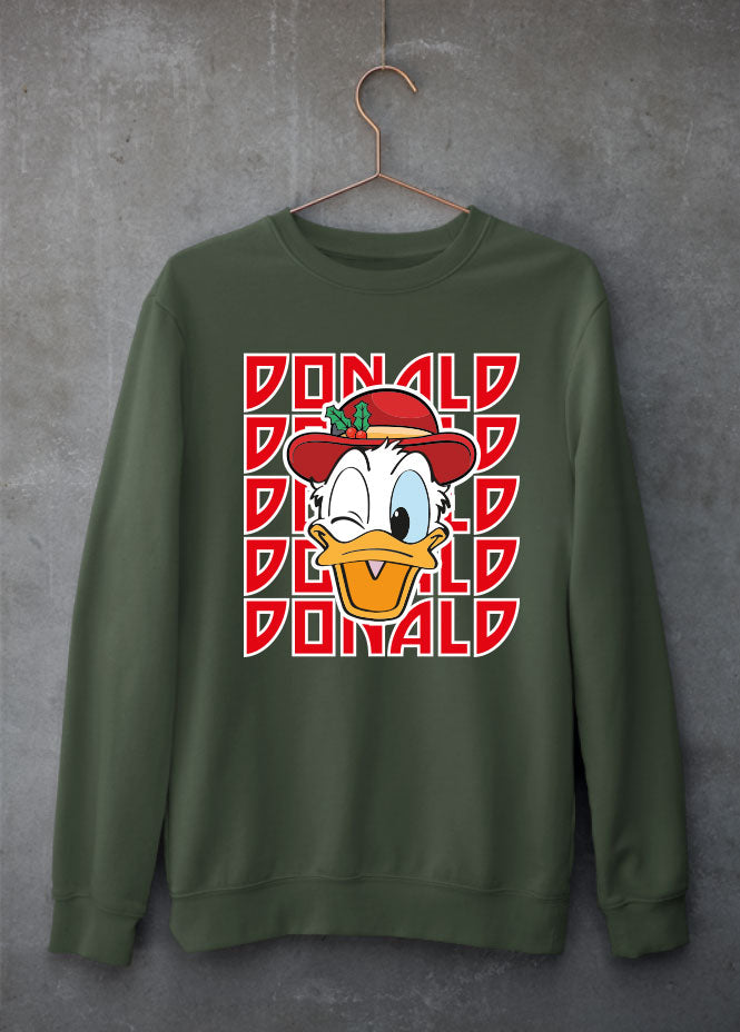 Donald Christmas Green Sweatshirt