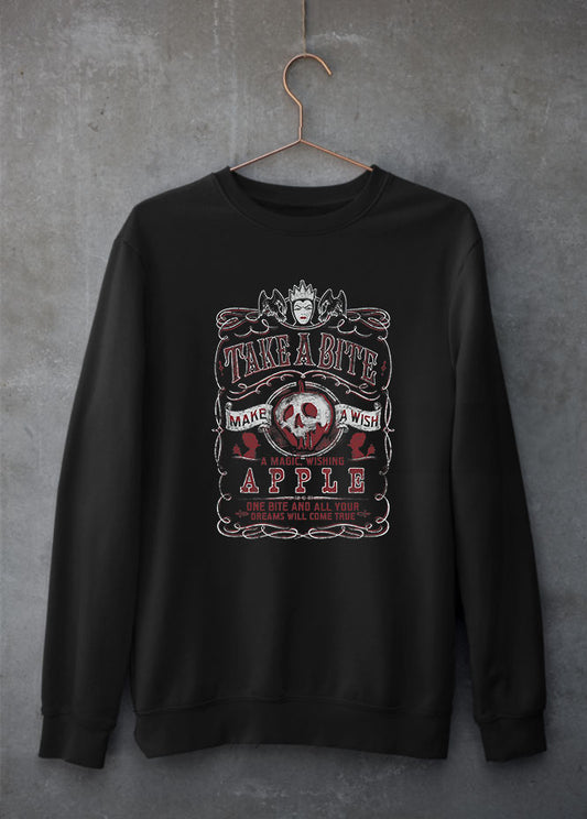 Evil Queen Apple Black Sweatshirt