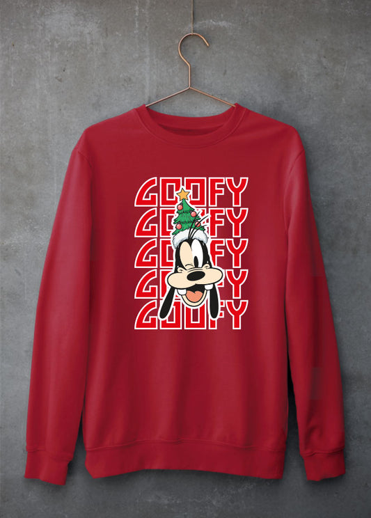 Goofy Christmas Red Sweatshirt