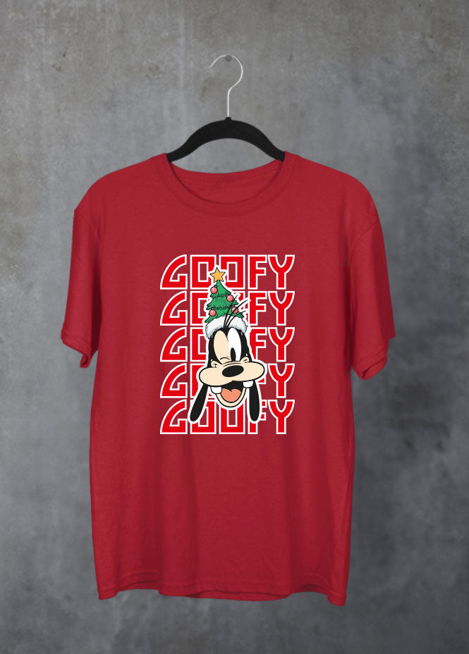 Goofy Christmas Red T-Shirt