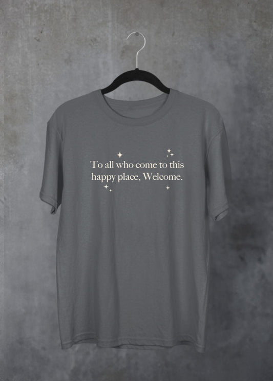 Happy Place Grey T-Shirt