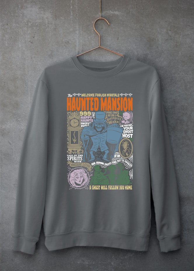 Haunted Mansion Grey Sweatshirt