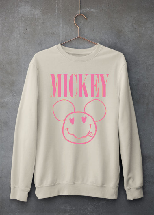 Heart Smiley Mickey Sand Sweatshirt