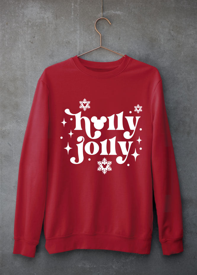 Holly Jolly Christmas Red Sweatshirt