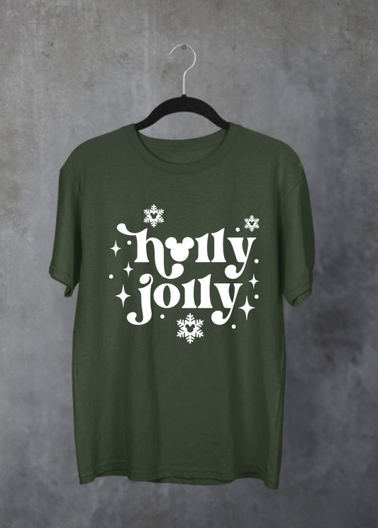 Holly Jolly Christmas Green T-Shirt