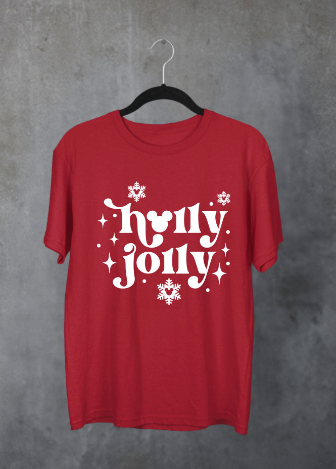 Holly Jolly Christmas Red T-Shirt