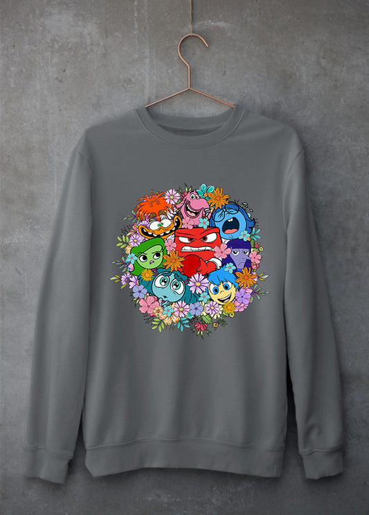 Emotions Flowers Grey Sweatshirt