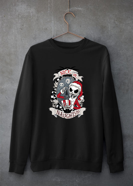 Sandy Claws List Christmas Black Sweatshirt