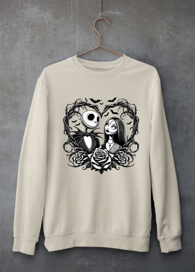 Jack & Sally Heart Sand Sweatshirt