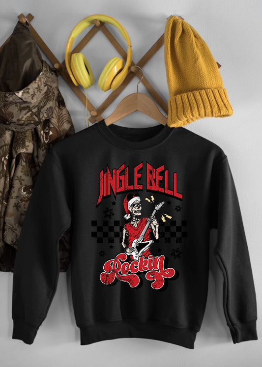 Jingle Bell Rock Black Children's Sweatshirt