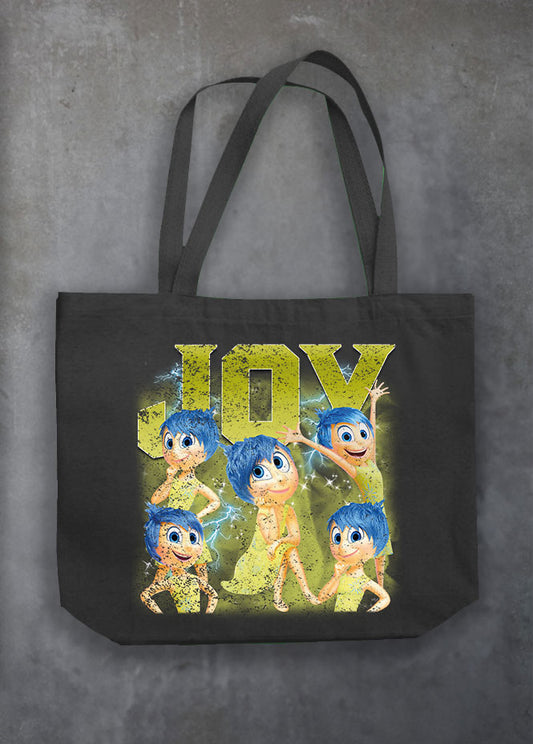 Joy Black Tote Bag