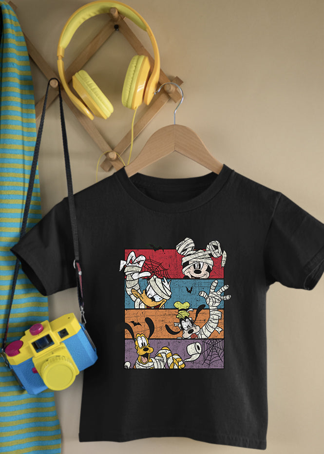 Mickey Friends Children's Black Tee