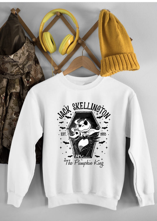 Pumpkin King Children's White Sweatshirt