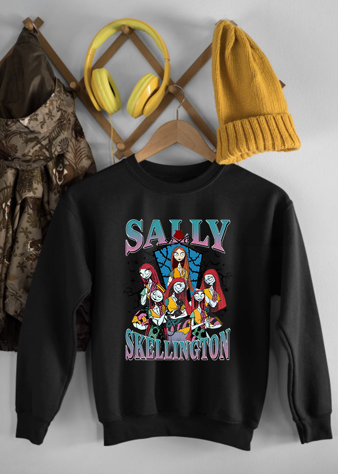 Sally Retro Children's Black Sweatshirt