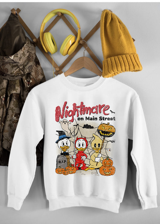 Ducks Halloween Children's White Sweatshirt