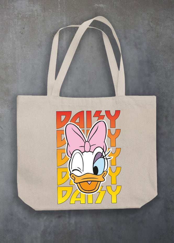 Daisy Kiss Natural Tote Bag