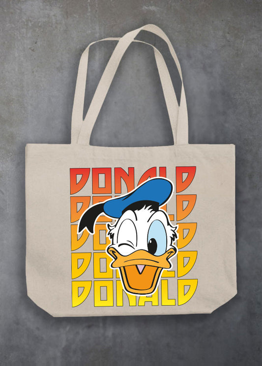 Donald Kiss Natural Tote Bag