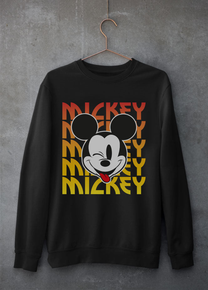 Mickey Kiss Black Sweatshirt