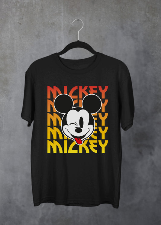 Mickey Kiss T-Shirt Black