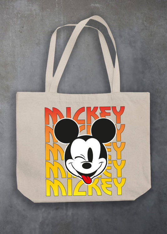 Mickey Kiss Natural Tote Bag