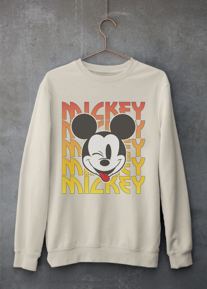 Mickey Kiss Sand Sweatshirt