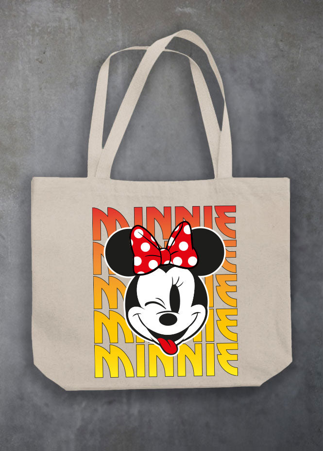 Minnie Kiss Natural Tote Bag