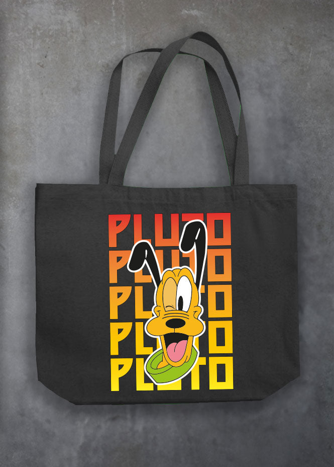 Pluto Kiss Black Tote Bag