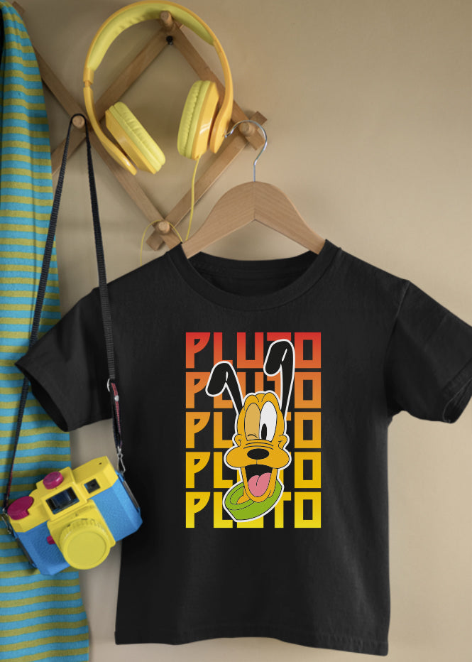 Pluto Kiss Children's Black Tee