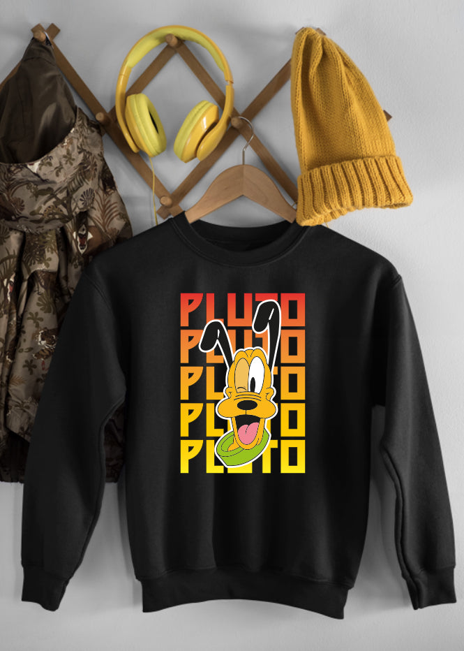 Pluto Kiss Black Children's Sweatshirt