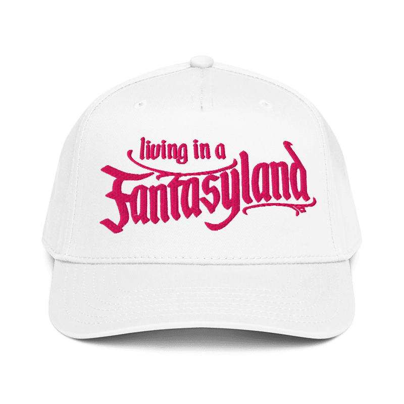 living in a fantasyland disney inspired backball cap