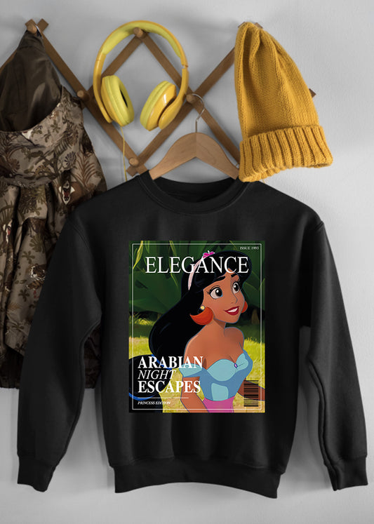 Jasmine Magazine Black Children's Sweatshirt