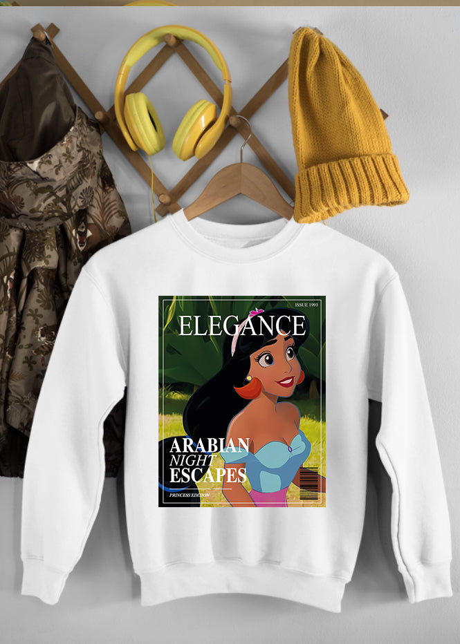 Jasmine Magazine White Children's Sweatshirt