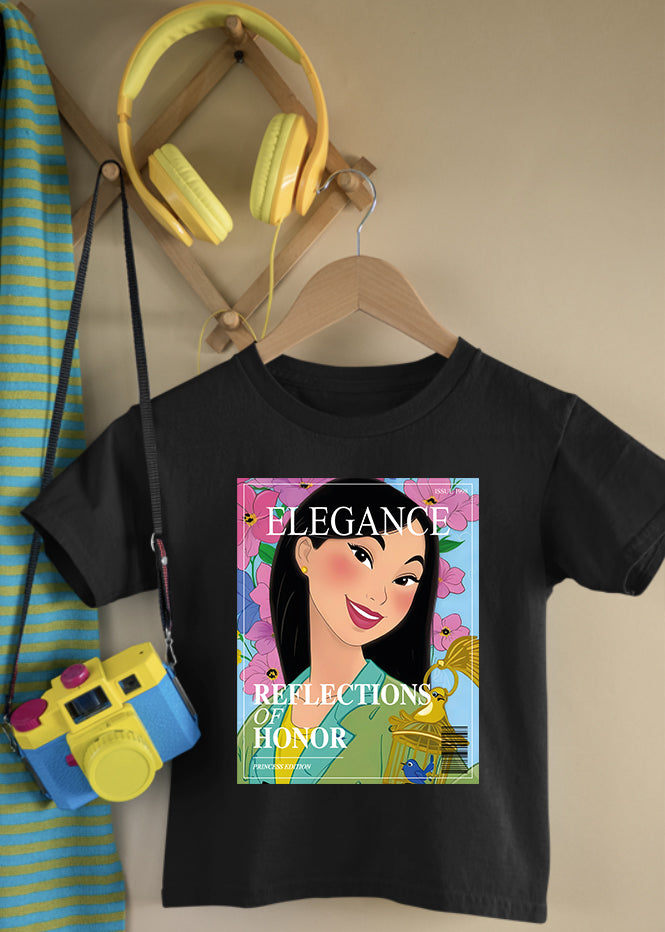 Mulan Magazine Black Children's Tee