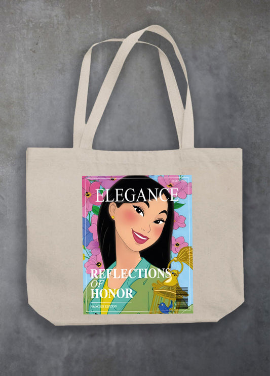 Mulan Magazine Natural Tote Bag