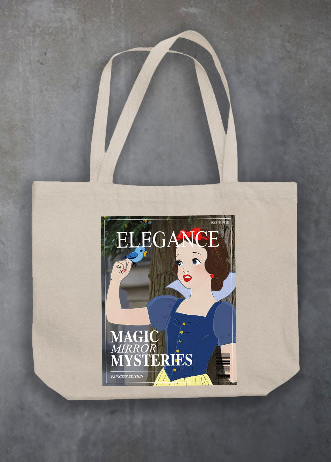 Snow White Magazine Natural Tote Bag