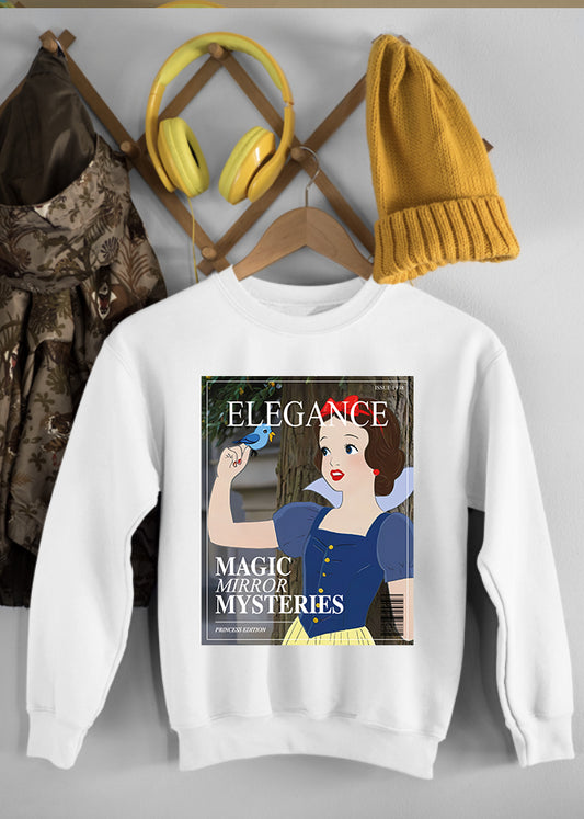 Snow White Magazine White Children's Sweatshirt