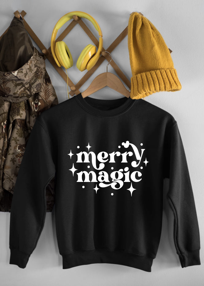 Merry Magic Black Children's Sweatshirt