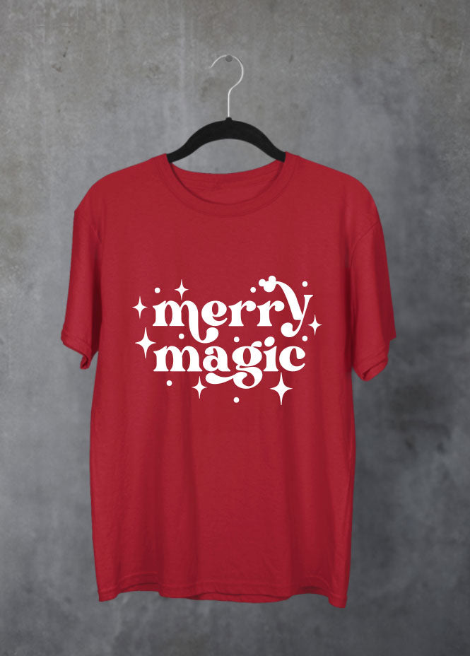 Merry Magic Christmas Red T-Shirt