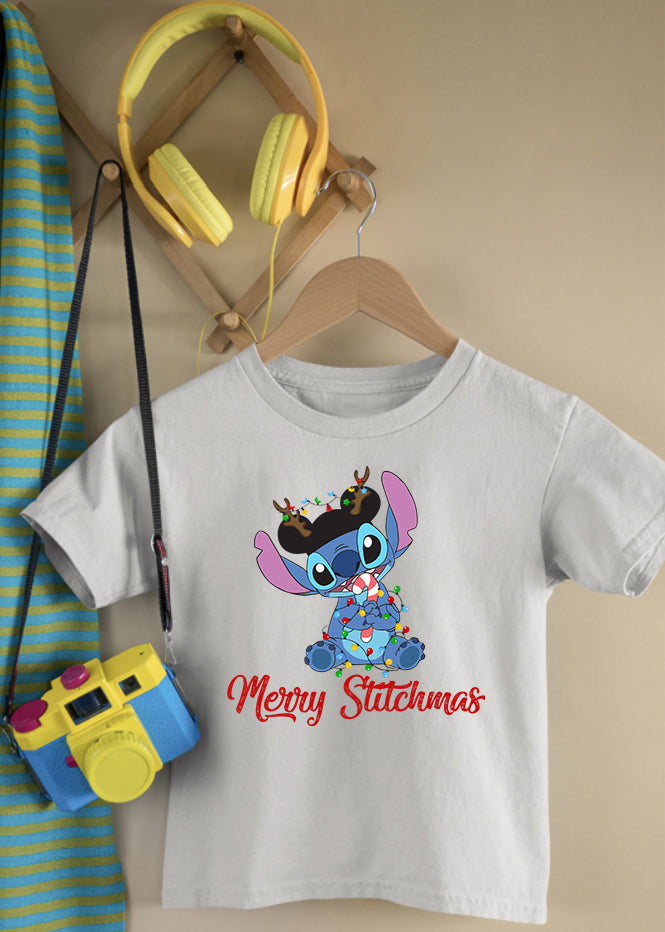 Merry Stitchmas Children's Cream Tee