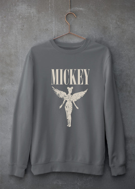 Angel Mickey Grey Sweatshirt