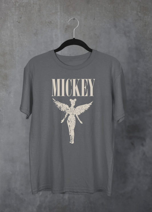 Angel Mickey Grey T-Shirt