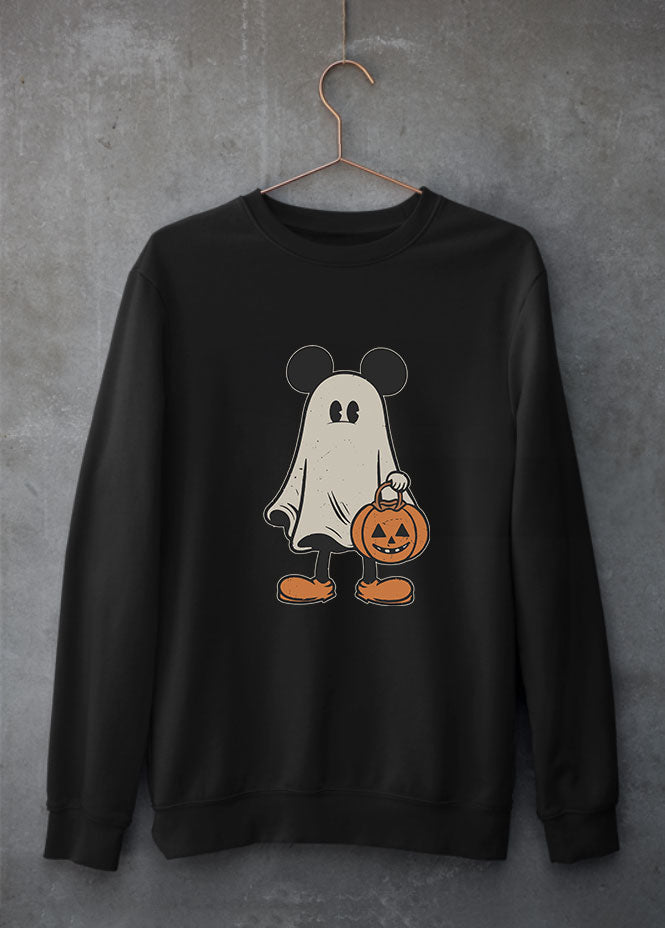 Mickey Ghost Black Sweatshirt