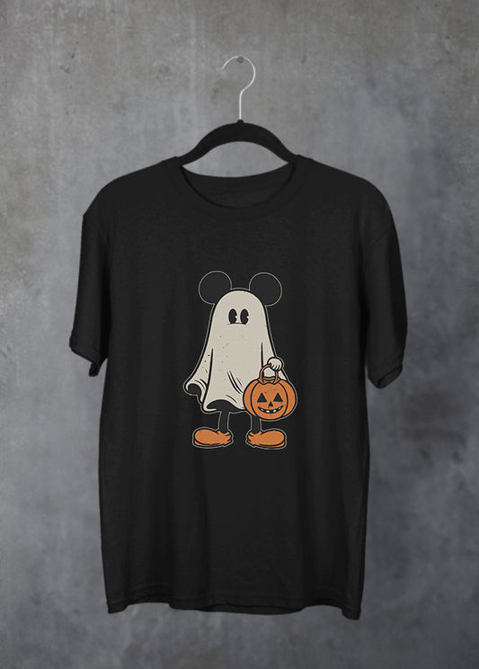 Mickey Ghost Black T-Shirt