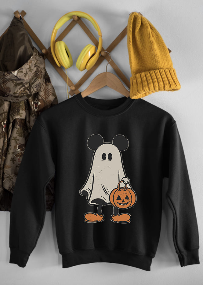 Mickey Ghost Children's Black Sweatshirt