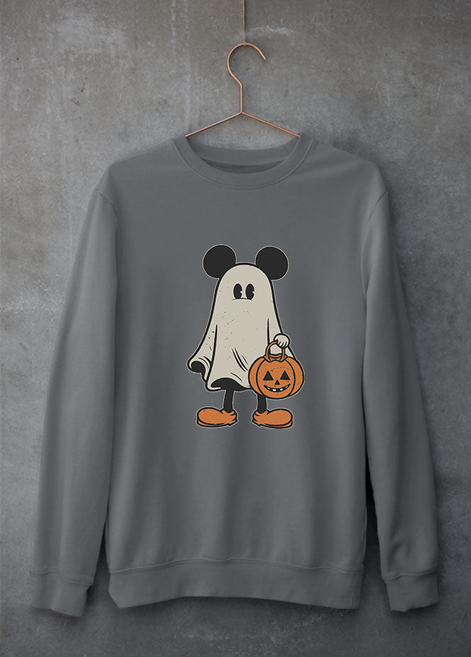 Mickey Ghost Grey Sweatshirt