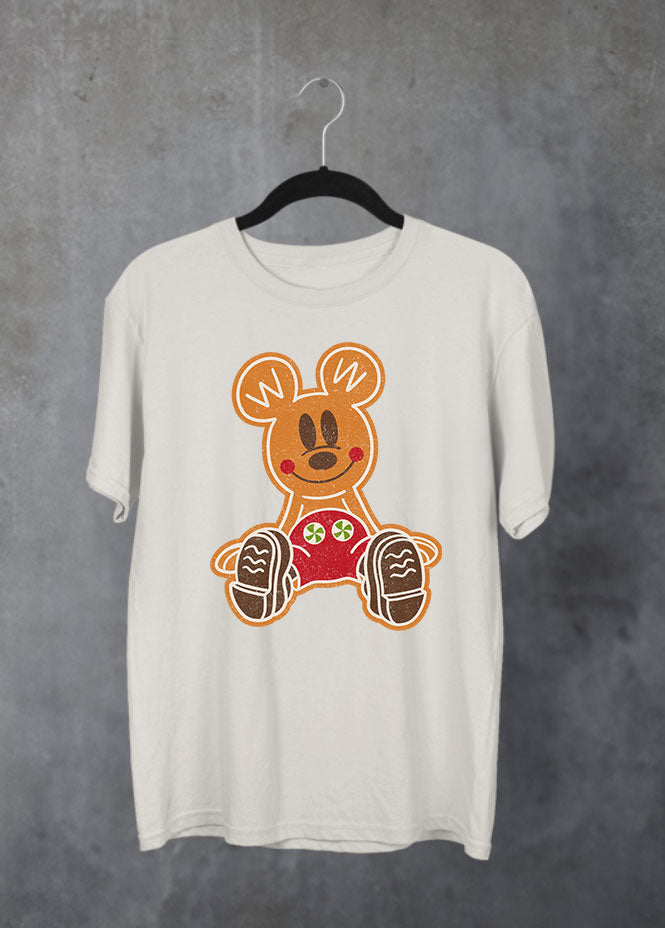 Gingerbread Mickey Christmas Sand T-Shirt