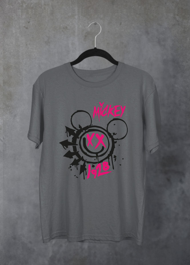 Mickey Rock Show Grey T-Shirt