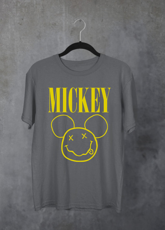 Smiley Mickey Grey T-Shirt